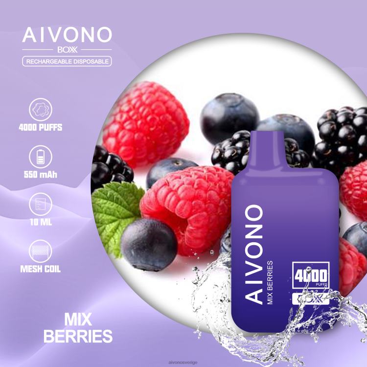 Aivono AIM BOXX 4000 blanda bär - 80ZTN215 Aivono Vape