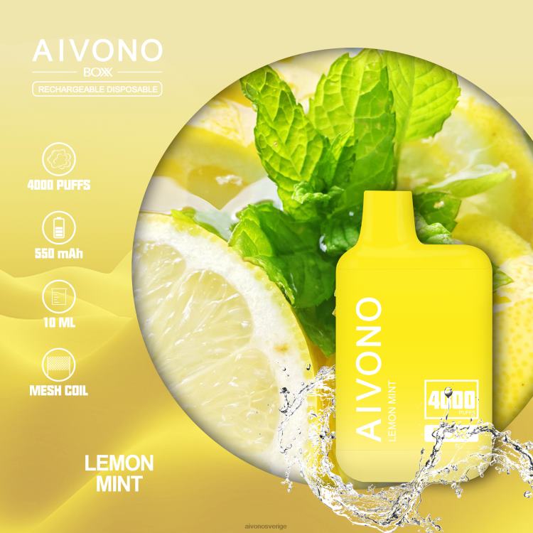 Aivono AIM BOXX 4000 citronmynta - 80ZTN230 Aivono Sverige