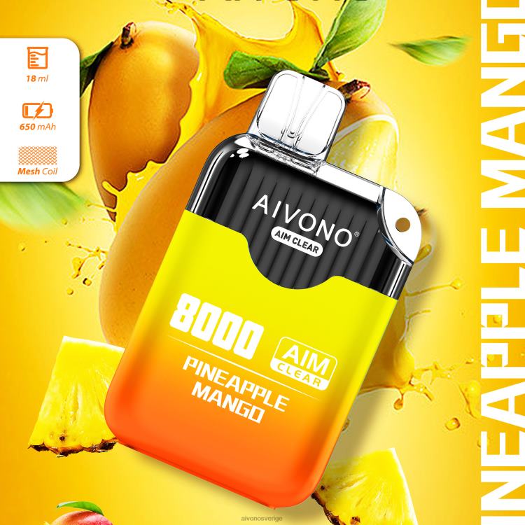Aivono AIM CLEAR 8000 ananas mango - 80ZTN209 Aivono Vape