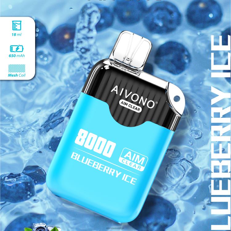 Aivono AIM CLEAR 8000 blåbärsis - 80ZTN206 Aivono Sverige