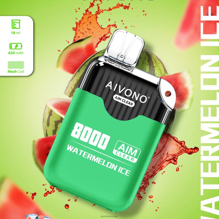 Aivono AIM CLEAR 8000 vattenmelon is - 80ZTN204 Aivono Sverige