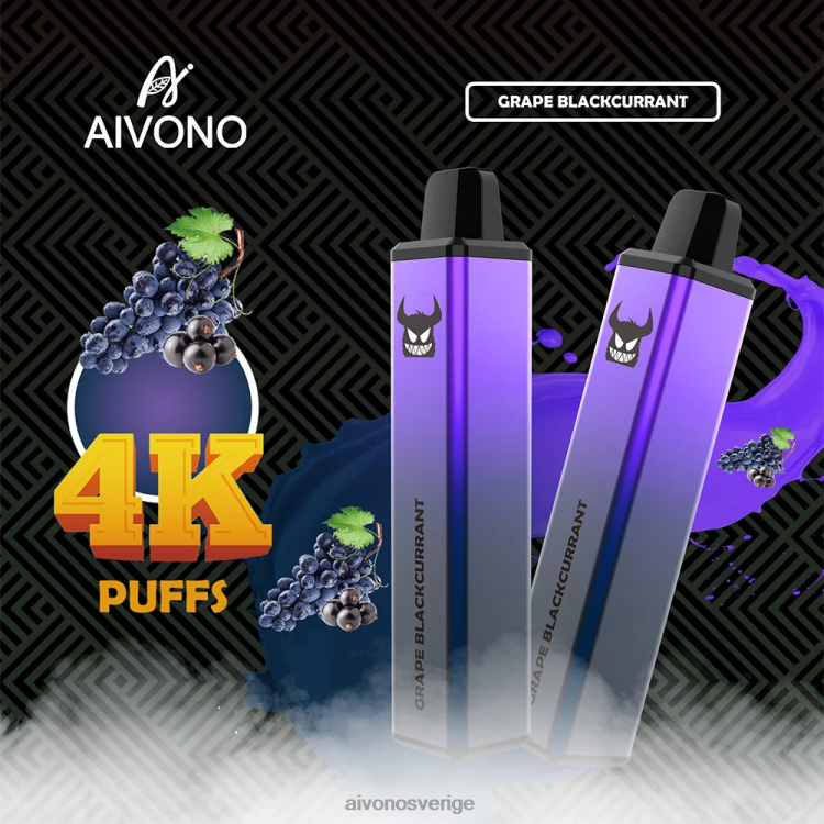 Aivono AIM FREAK 4000 druva svarta vinbär - 80ZTN259 Aivono Vape
