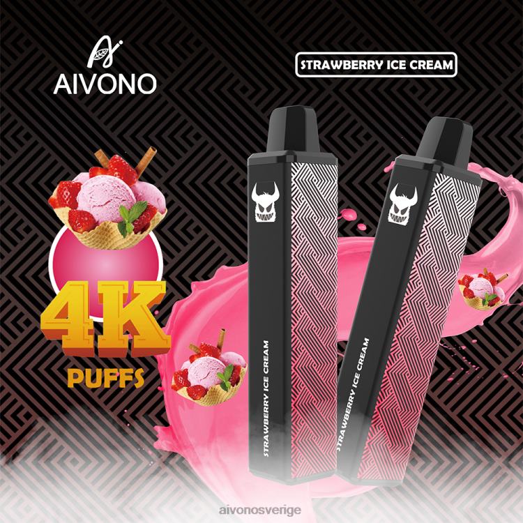 Aivono AIM FREAK 4000 jordgubbsglass - 80ZTN263 Aivono Vape
