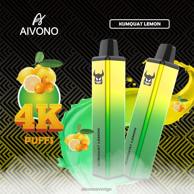 Aivono AIM FREAK 4000 kumquat citron - 80ZTN256 Aivono Sverige