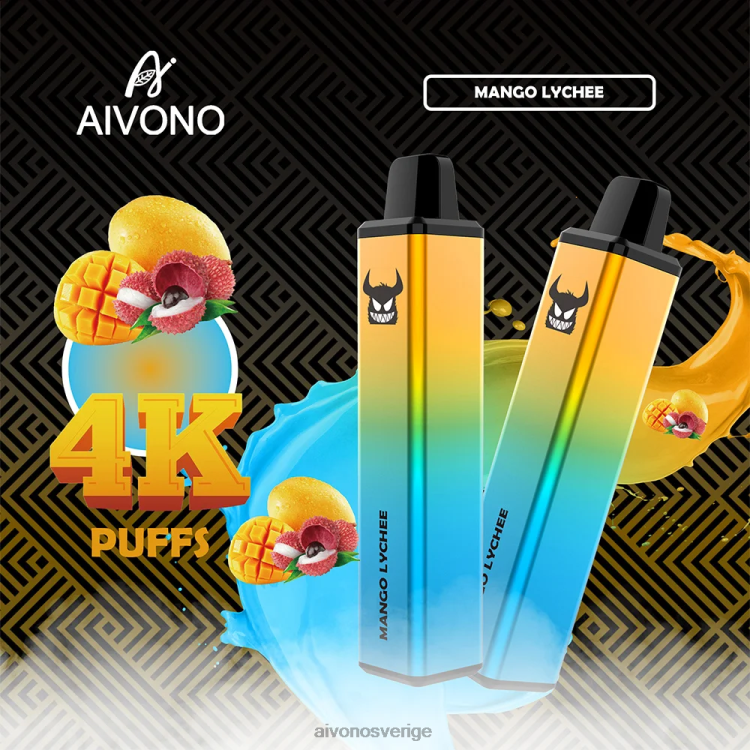 Aivono AIM FREAK 4000 mango litchi - 80ZTN262 Aivono Sverige