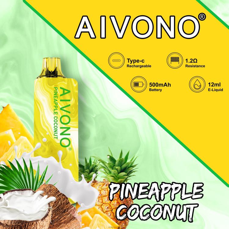 Aivono AIM GUN 7000 ananas kokos - 80ZTN106 Aivono Sverige