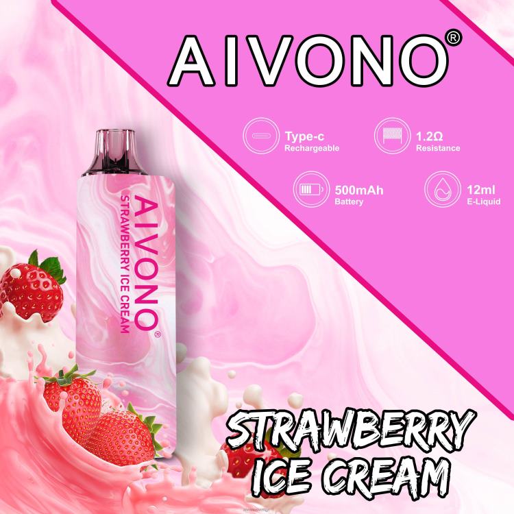 Aivono AIM GUN 7000 jordgubbsglass - 80ZTN105 Aivono Vape