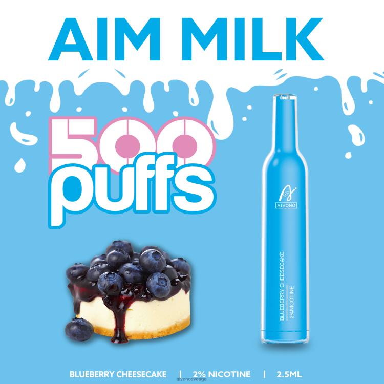 Aivono AIM MILK 500 blåbärsostkaka - 80ZTN274 Aivono Sverige