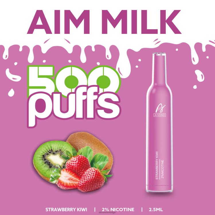 Aivono AIM MILK 500 jordgubbskiwi - 80ZTN271 Aivono Vape