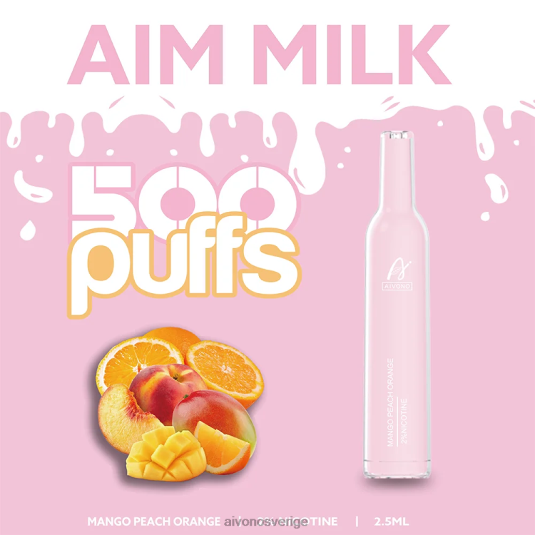 Aivono AIM MILK 500 mango persika apelsin - 80ZTN269 Aivono Vape