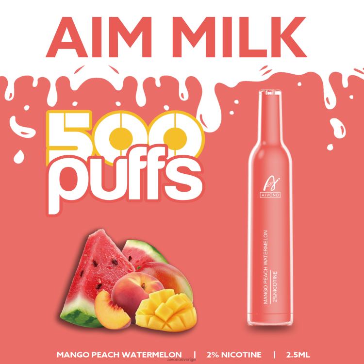 Aivono AIM MILK 500 mango persika vattenmelon - 80ZTN268 Aivono Sverige