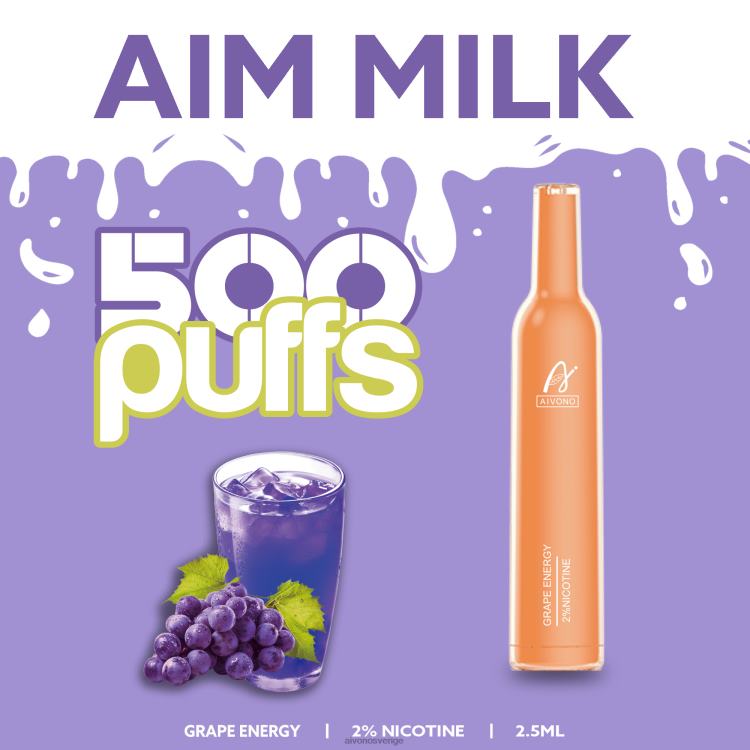 Aivono AIM MILK 500 vindruvor energi - 80ZTN265 Aivono Vape