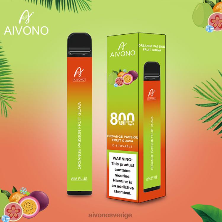 orange passionsfrukt guava