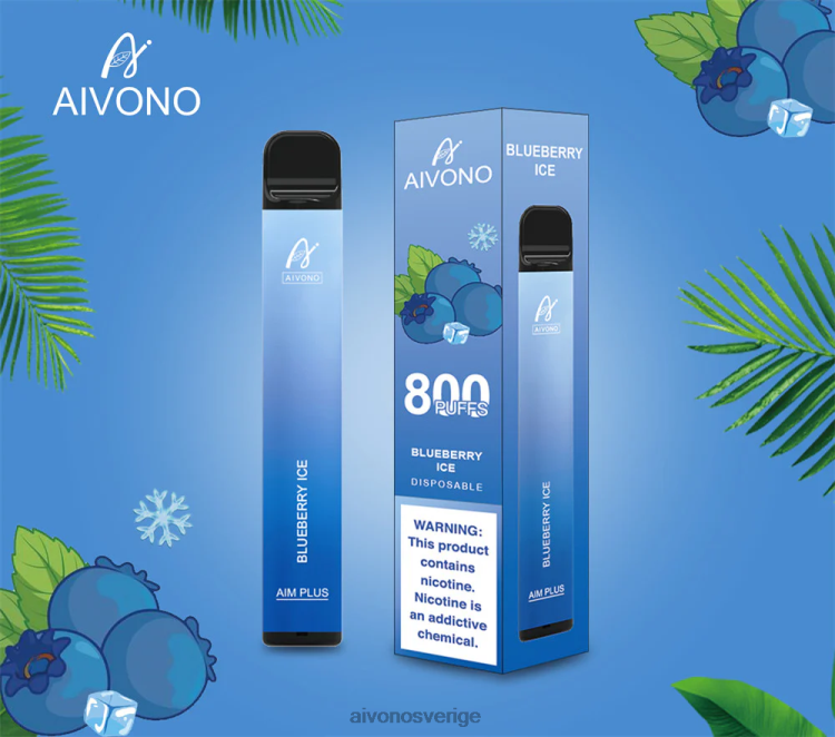 Aivono AIM PLUS 800 blåbärsis - 80ZTN175 Aivono Vape