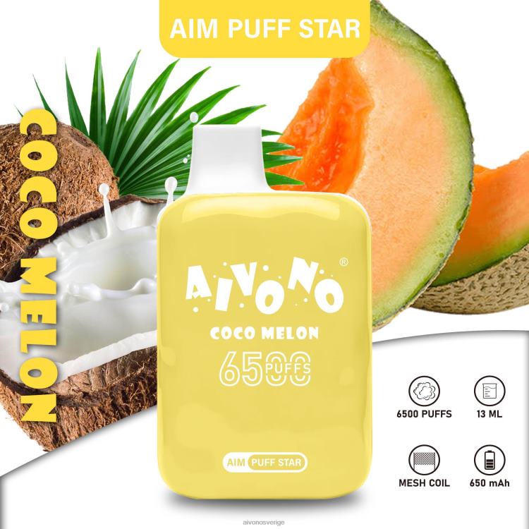 Aivono AIM PUFF STAR 6500 cocomelon - 80ZTN297 Aivono Vape