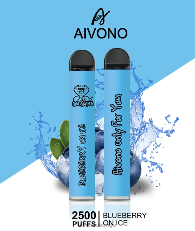 Aivono AIM SNAKE 2500 blåbär på is - 80ZTN299 Aivono Vape