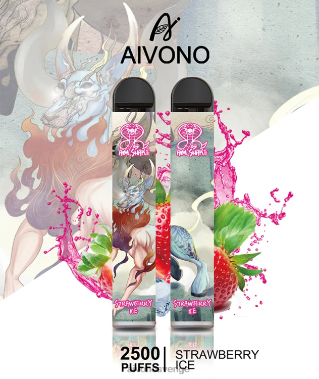 Aivono AIM SNAKE 2500 jordgubbsis - 80ZTN319 Aivono Vape