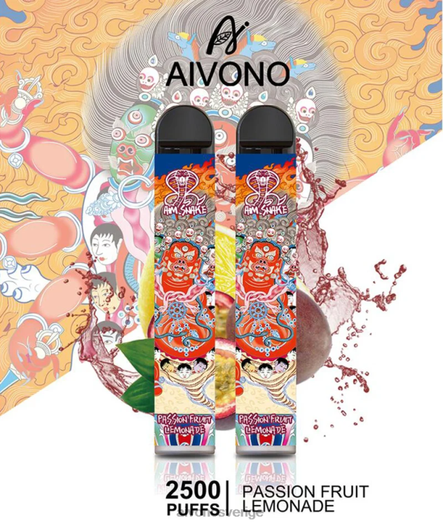 Aivono AIM SNAKE 2500 passionsfrukt lemonad - 80ZTN315 Aivono Vape