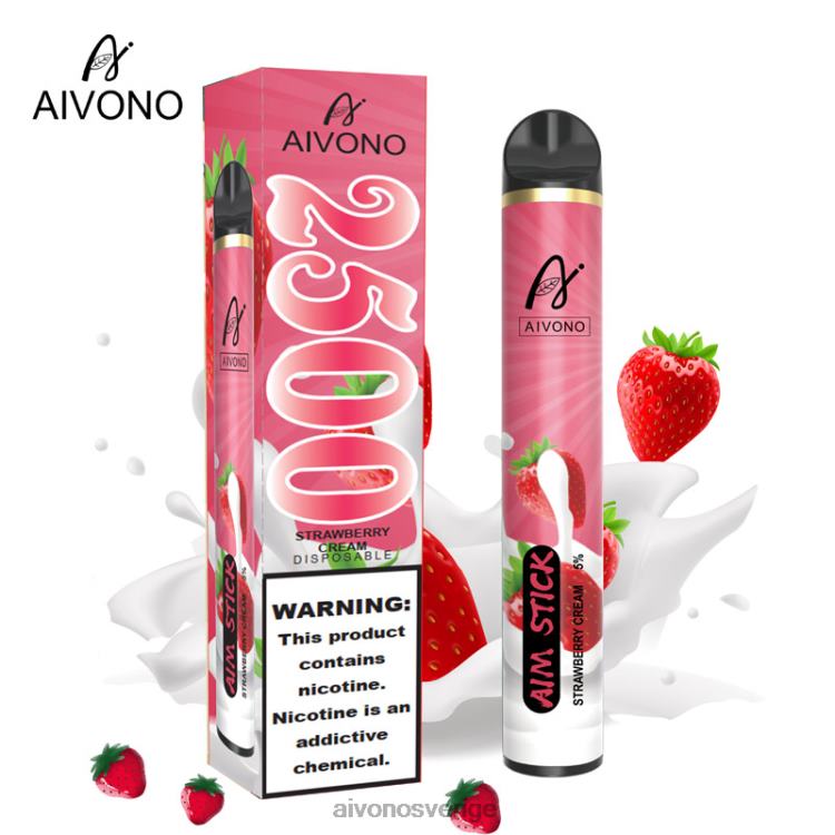 Aivono AIM STICK 2500 jordgubbsgrädde - 80ZTN155 Aivono Vape