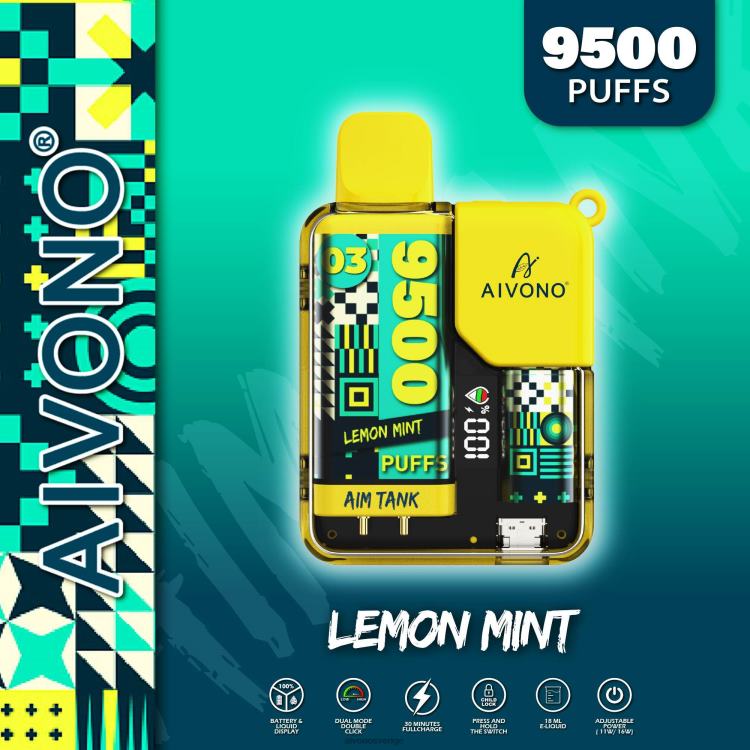 Aivono AIM TANK 9500 citronmynta - 80ZTN35 Aivono Vape