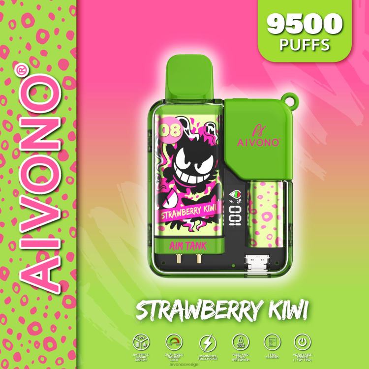 Aivono AIM TANK 9500 jordgubbskiwi - 80ZTN47 Aivono Vape