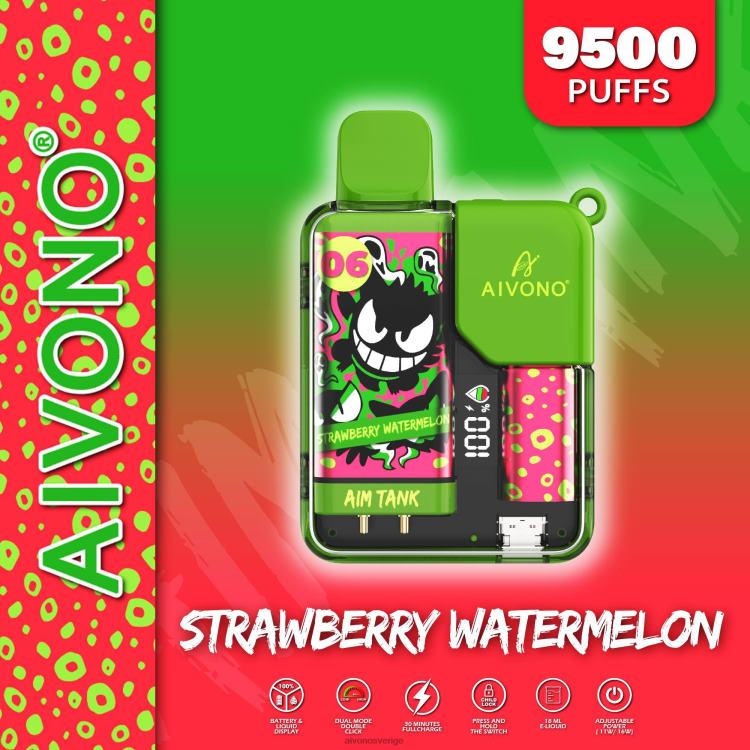 Aivono AIM TANK 9500 jordgubbsvattenmelon - 80ZTN46 Aivono Sverige