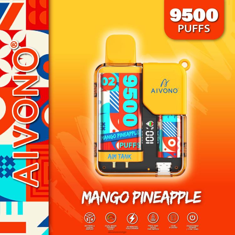Aivono AIM TANK 9500 mango ananas - 80ZTN34 Aivono Sverige