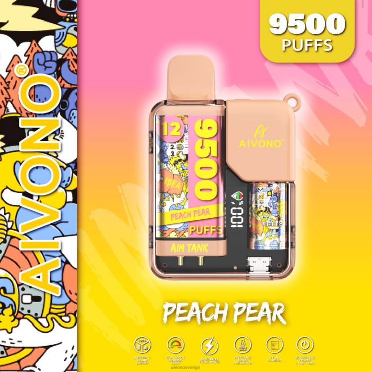 Aivono AIM TANK 9500 persika päron - 80ZTN41 Aivono Vape
