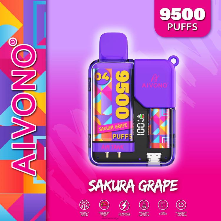 Aivono AIM TANK 9500 sakura druva - 80ZTN36 Aivono Sverige
