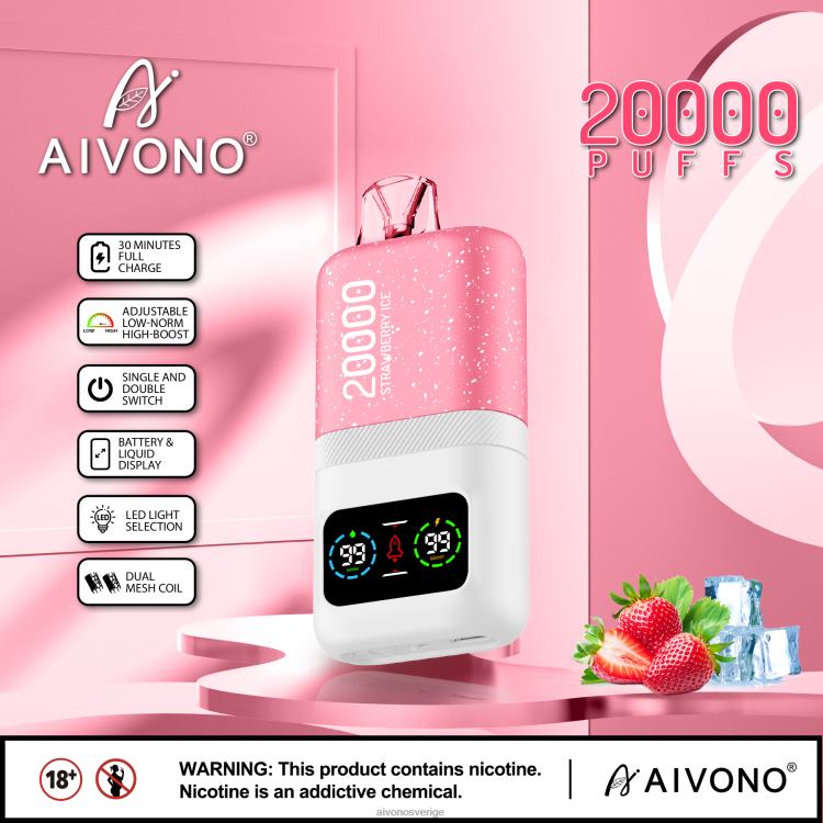 Aivono AIM magic 20 000 jordgubbsis - 80ZTN74 Aivono Sverige