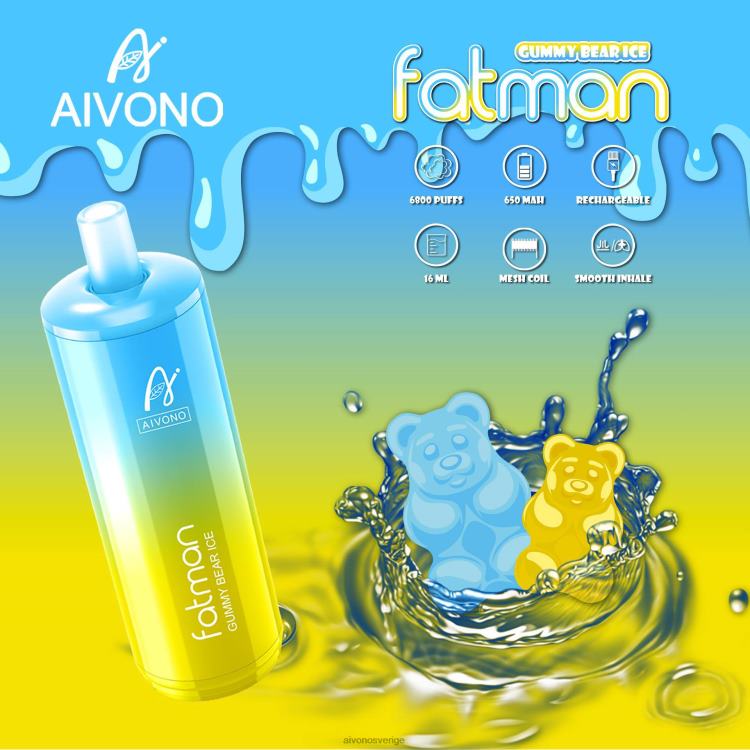 Aivono FATMAN 6800 gummibjörnis - 80ZTN32 Aivono Sverige