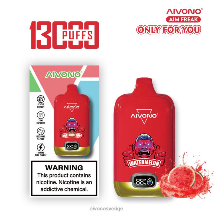 Aivono AIM FREAK 13 000 vattenmelon - 80ZTN244 Aivono Sverige