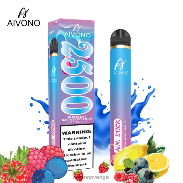 Aivono AIM STICK 2500 blåbär hallon citron - 80ZTN154 Aivono Sverige